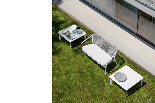 Canapé de jardin deux places en aluminium revêtu de poudre collection Smart VARASCHIN 247D2, 247D2S, 247D2H usine VARASCHIN de l'Italie. Foto №7