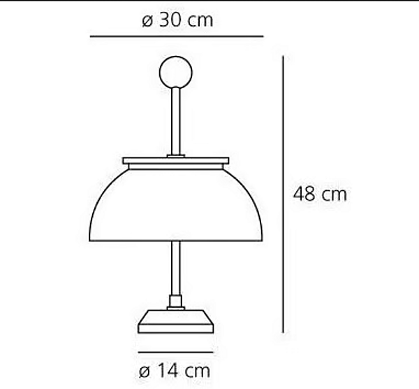 Lampe de bureau LED en nickel Alfa Artemide 0026010A usine Artemide de l'Italie. Foto №6