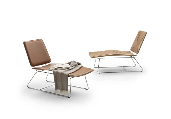 Chaise longue en paille FLEXFORM Echoes usine FLEXFORM de l'Italie. Foto №2