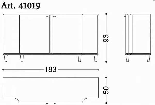 Commode ANGELO CAPPELLINI 41019 usine OPERA CONTEMPORARY de l'Italie. Foto №4