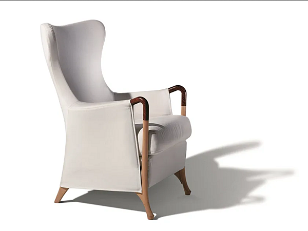Fauteuil en tissu avec accoudoirs GIORGETTI Progetti usine GIORGETTI de l'Italie. Foto №1