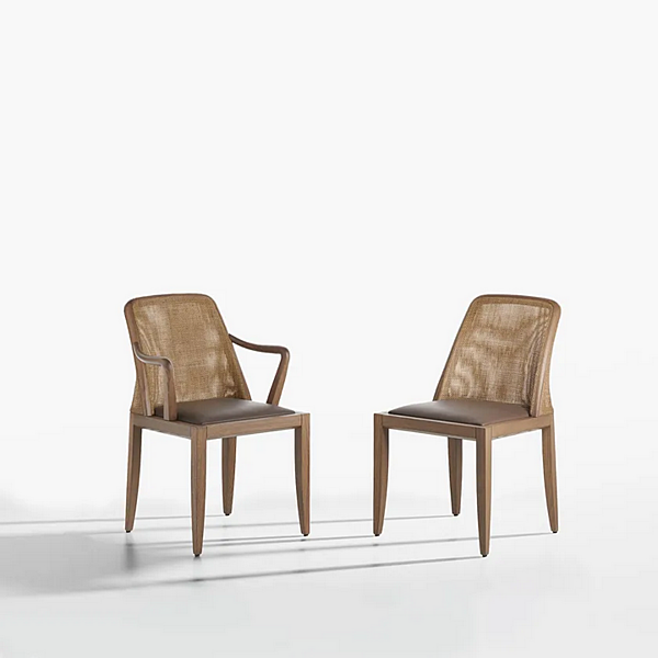 Fauteuil en bois avec accoudoirs Grace 834 P Potocco 834/P usine POTOCCO de l'Italie. Foto №2