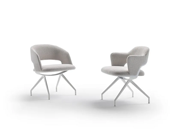Chaise en tissu rembourré Alma FLEXFORM usine FLEXFORM de l'Italie. Foto №3