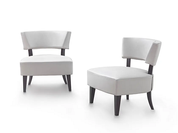 Fauteuil en cuir rembourré GYFORM Dea usine Gyform de l'Italie. Foto №1