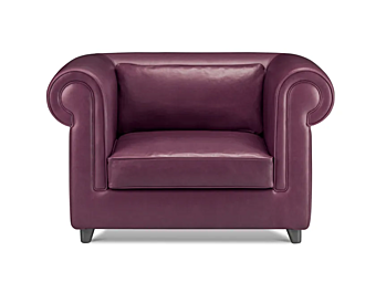 Fauteuil en cuir rembourré avec accoudoirs GHIDINI1961 Portofino SG203XX105 Fauteuil en cuir rembourré avec accoudoirs GHIDINI1961 Portofino SG203XX105 usine GHIDINI1961 de l'Italie