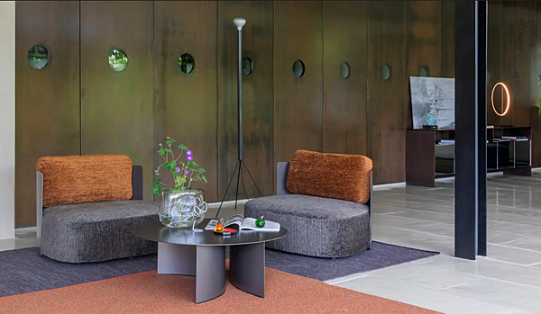 Fauteuil en tissu avec housse amovible Flou Pierre usine Flou de l'Italie. Foto №4