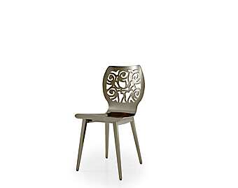 Chaise en tissu avec dossier rembourré Bizzotto Italia Symphony Infinity