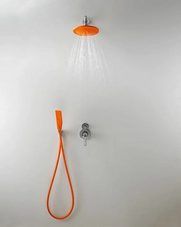 Douche à effet pluie ronde murale en caoutchouc AGAPE KAA usine Agape de l'Italie. Foto №5