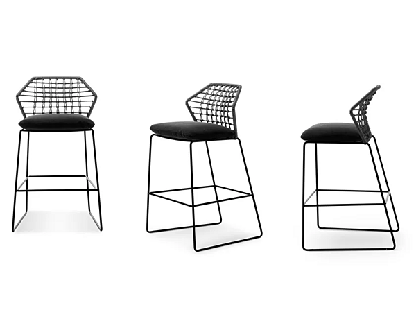 Tabouret de jardin en tissu haute Saba New York Soleil usine SABA de l'Italie. Foto №4