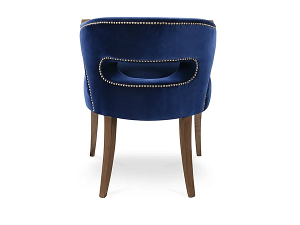 Fauteuil en velours rembourré avec accoudoirs Nanook BRABBU usine BRABBU de l'Italie. Foto №4
