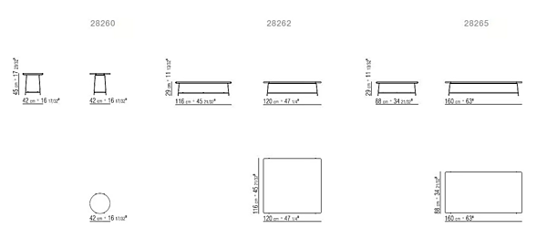 Table basse en marbre FLEXFORM collection Any Day usine FLEXFORM de l'Italie. Foto №2