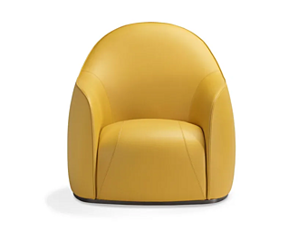 Fauteuil en cuir avec accoudoirs GHIDINI1961 Sweet Armchair Fauteuil en cuir avec accoudoirs GHIDINI1961 Sweet Armchair usine GHIDINI1961 de l'Italie
