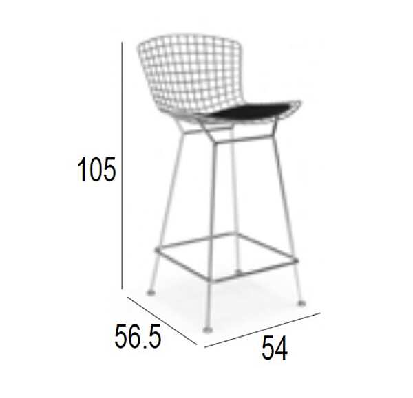 Tabouret de bar DOMINGO SALOTTI 1796 usine DOMINGO SALOTTI de l'Italie. Foto №1