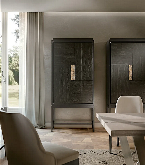 Wooden Highboard with Doors SEGRETI S1890 by ARTE BROTTO usine Arte Brotto de l'Italie. Foto №2