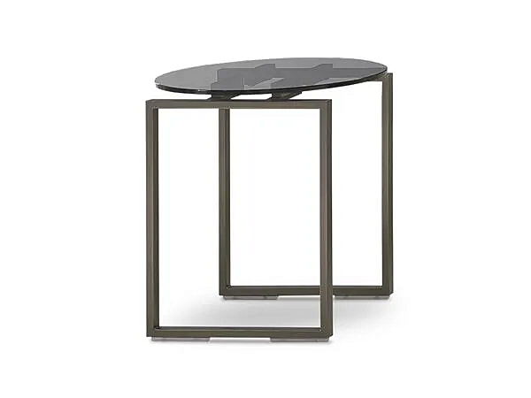 Table d'appoint ronde en cristal Kubico i 4 Mariani usine i 4 Mariani de l'Italie. Foto №1