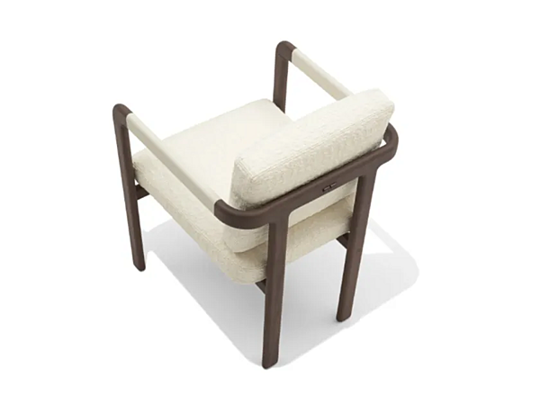 Fauteuil en tissu rembourré avec accoudoirs Montgomery GIORGETTI 71000 usine GIORGETTI de l'Italie. Foto №3