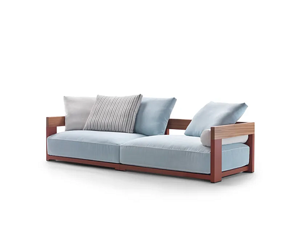 Canapé d'angle de jardin en tissu Milos FLEXFORM usine FLEXFORM de l'Italie. Foto №6