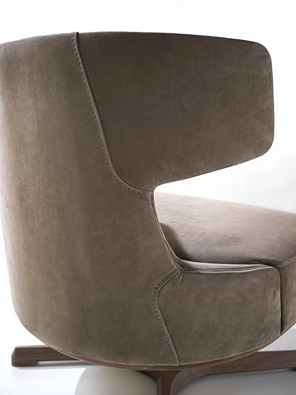 Fauteuil pivotant en tissu Argo Frigerio usine Frigerio de l'Italie. Foto №4