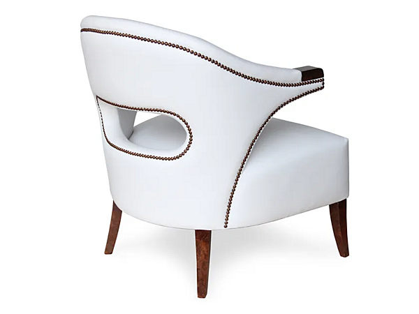 Fauteuil en cuir rembourré avec accoudoirs Nanook BRABBU usine BRABBU de l'Italie. Foto №4