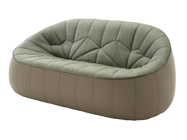 Canapé de jardin 2 places en tissu avec pouf LIGNE ROSET 18221405-18221505 usine LIGNE ROSET de l'Italie. Foto №2