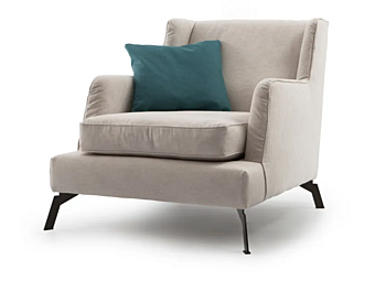 Fauteuil en tissu ou cuir avec accoudoirs VIBIEFFE collection 680