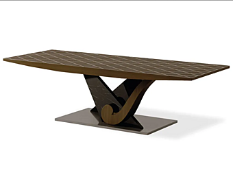 Table rectangulaire en bois massif Marlon Martini Interiors