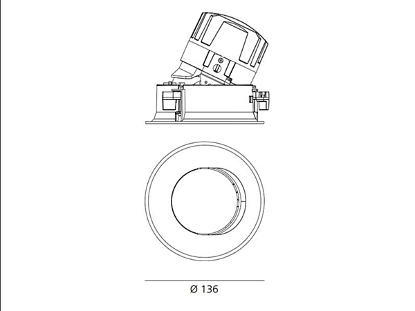 Spotlight rond en aluminium ajustable LED Artemide Everything usine Artemide de l'Italie. Foto №19