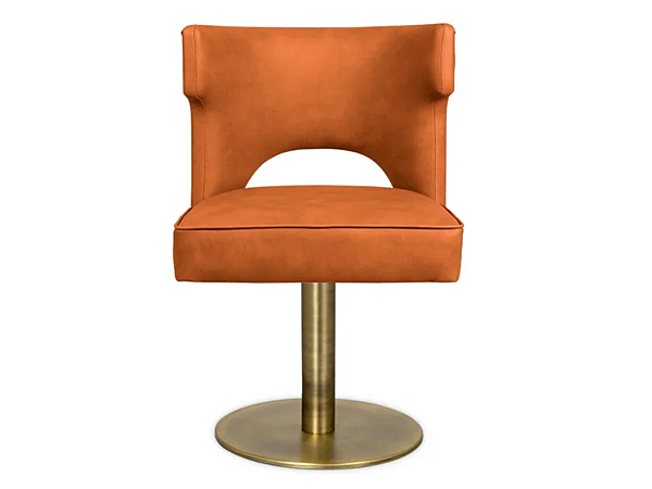 Fauteuil pivotant en cuir Kansas II BRABBU usine BRABBU de l'Italie. Foto №2