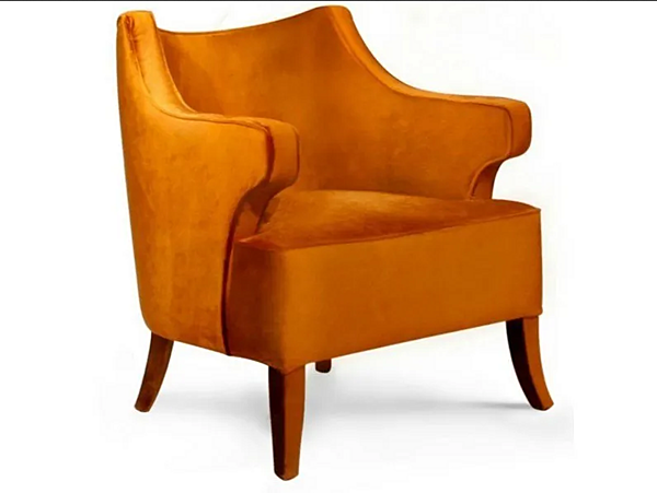 Fauteuil en velours avec accoudoirs Java BRABBU usine BRABBU de l'Italie. Foto №1