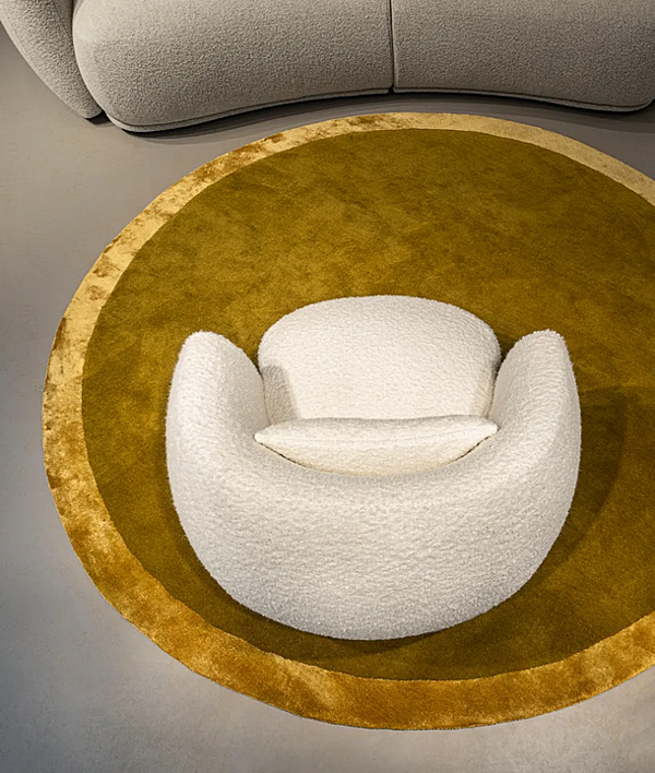 Fauteuil en tissu avec housse amovible et accoudoirs Moroso Pacific usine Moroso de l'Italie. Foto №5