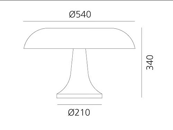 Lampe de table en ABS Nesso Artemide 0056050A, 0056010A usine Artemide de l'Italie. Foto №8