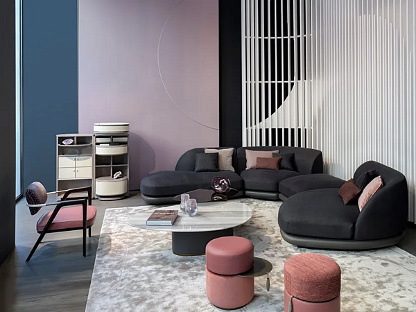 Canapé d'angle en tissu Vesper GIORGETTI usine GIORGETTI de l'Italie. Foto №4