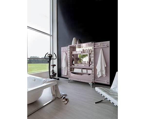 Cabinet de rangement de salle de bain avec portes en bois Bizzotto Italia Diamond usine Bizzotto Italia de l'Italie. Foto №4