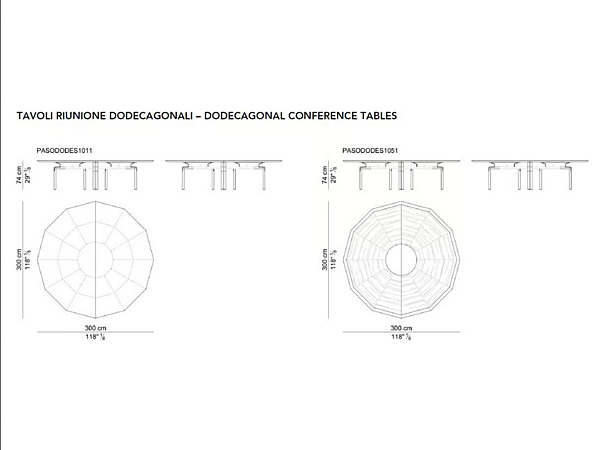 Table de réunion ronde en cuir tanné Paso Doble i 4 Mariani usine i 4 Mariani de l'Italie. Foto №4