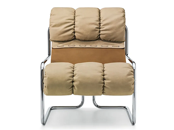 Fauteuil en cuir avec accoudoirs Tucroma I 4 Mariani usine i 4 Mariani de l'Italie. Foto №13
