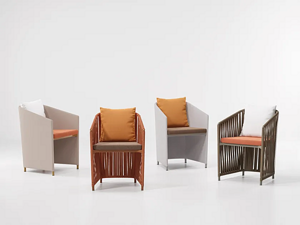 Chaise de jardin avec accoudoirs en aluminium KETTAL Bitta Lounge usine KETTAL de l'Italie. Foto №2