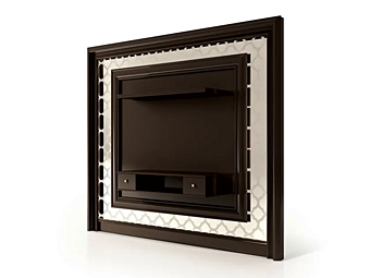 Meuble TV mural en bois et verre CARPANESE 6145 6145