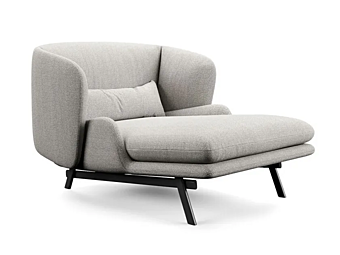 Lit de jour en tissu rembourré Coquille Liu Jo Living Collection usine Liu Jo Living Collection de l'Italie