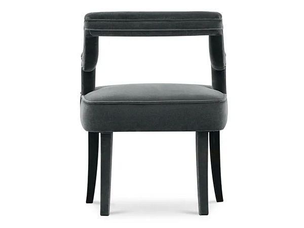 Fauteuil en velours rembourré avec accoudoirs Oka BRABBU usine BRABBU de l'Italie. Foto №5