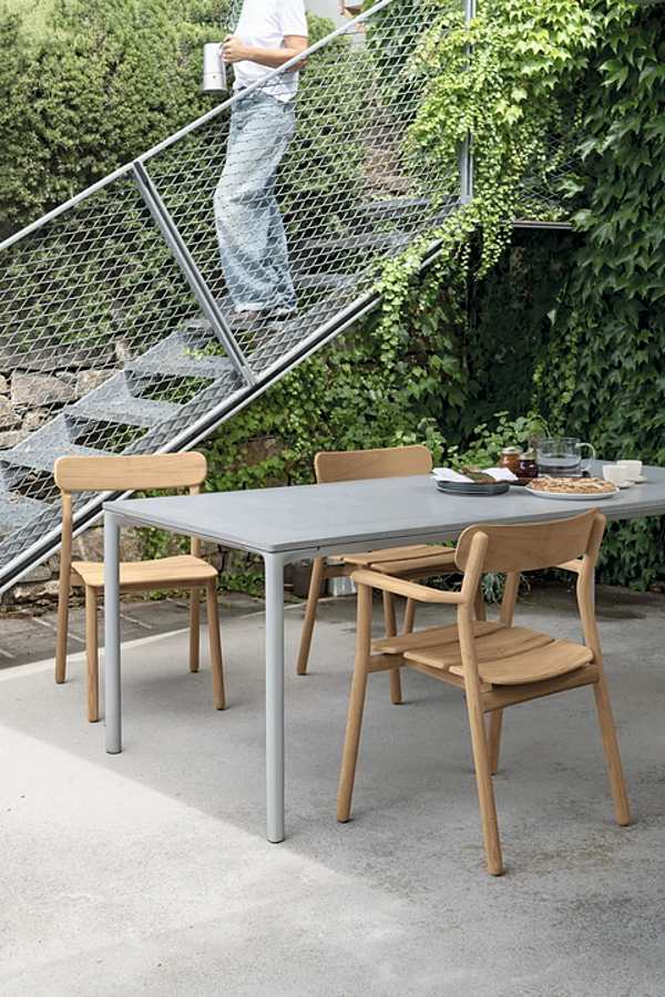 Chaise de jardin en teck Stria Kristalia 05STR01 usine Kristalia de l'Italie. Foto №6