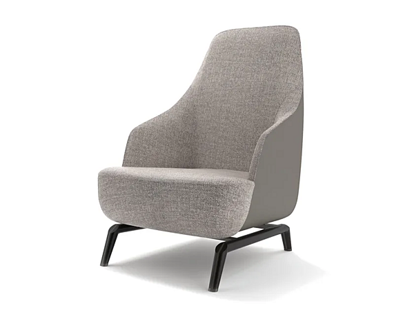 Fauteuil Bergère en tissu avec accoudoirs Janet GIORGETTI usine GIORGETTI de l'Italie. Foto №3