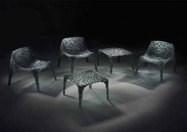 Fauteuil en polycarbonate Veronica Edra usine EDRA de l'Italie. Foto №7