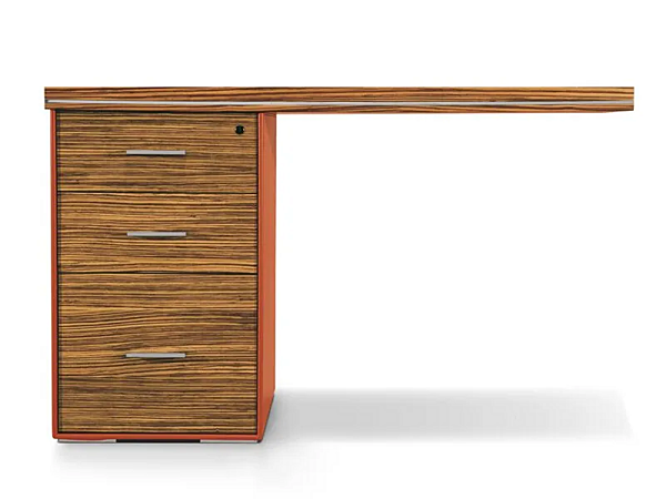 Bureau en bois rectangulaire avec tiroirs ARES i 4 Mariani usine i 4 Mariani de l'Italie. Foto №1