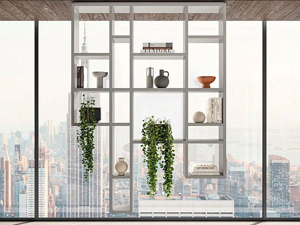 Bibliothèque murale en bois flottant 30mm LAGO Weightless 2734 2734 usine LAGO de l'Italie. Foto №1