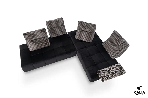 Canapé modulable en tissu avec dossier rembourré Calia Italia Sommier PREMIUM 1220 usine Calia Italia de l'Italie. Foto №8