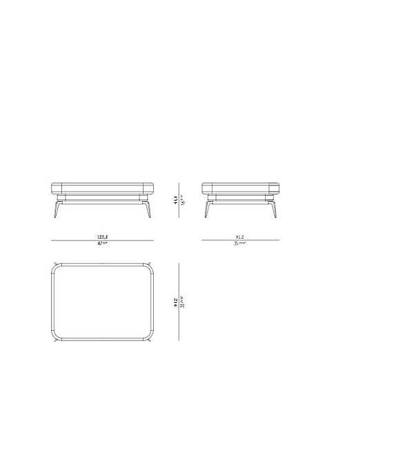 Pouf ROSSATO RHC-05 usine ROSSATO de l'Italie. Foto №2