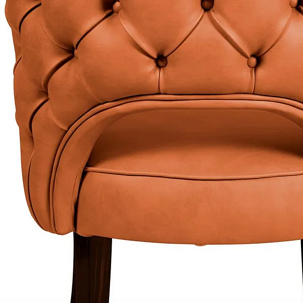 Fauteuil en cuir capitonné avec accoudoirs BRABBU Kansas usine BRABBU de l'Italie. Foto №8