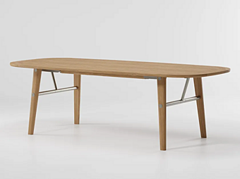 Table de jardin pliant en teck Lipari KETTAL KSB201000, KSB201100