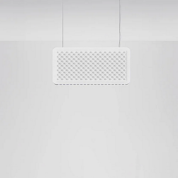 Baffle acoustique en tissu avec éclairage intégré Artemide Eggboard usine Artemide de l'Italie. Foto №14