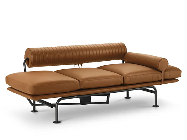 Chaise longue en cuir avec dossier rembourré i 4 Mariani Up Down usine i 4 Mariani de l'Italie. Foto №3